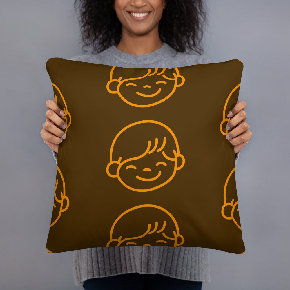 Kids Life Throw Pillows - Chocolate and Orange