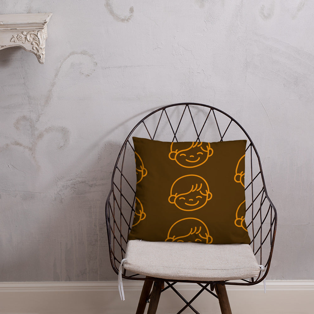 Kids Life Throw Pillows - Chocolate and Orange