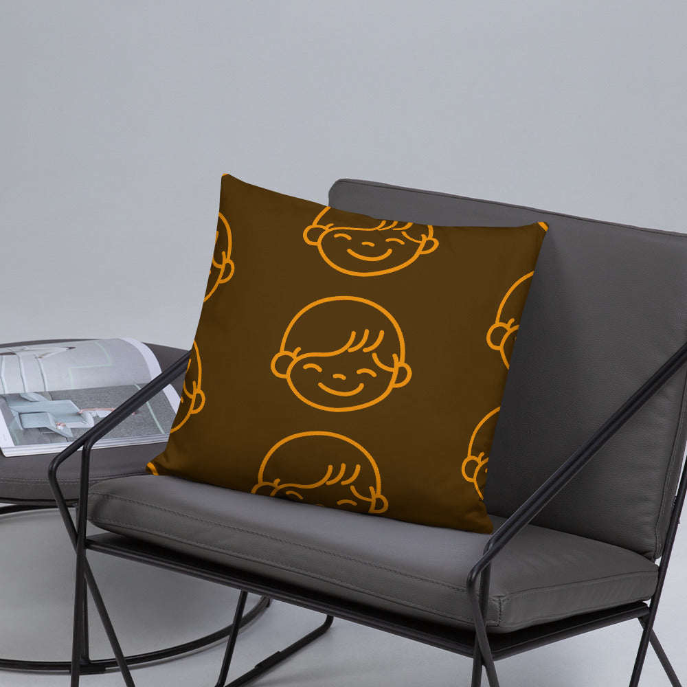 Kids Life Throw Pillows - Chocolate and Orange