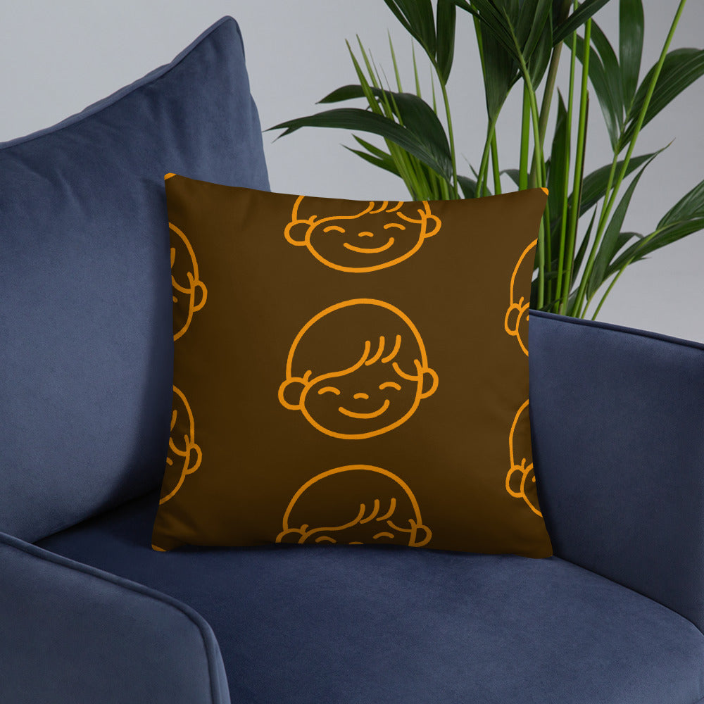 Kids Life Throw Pillows - Chocolate and Orange