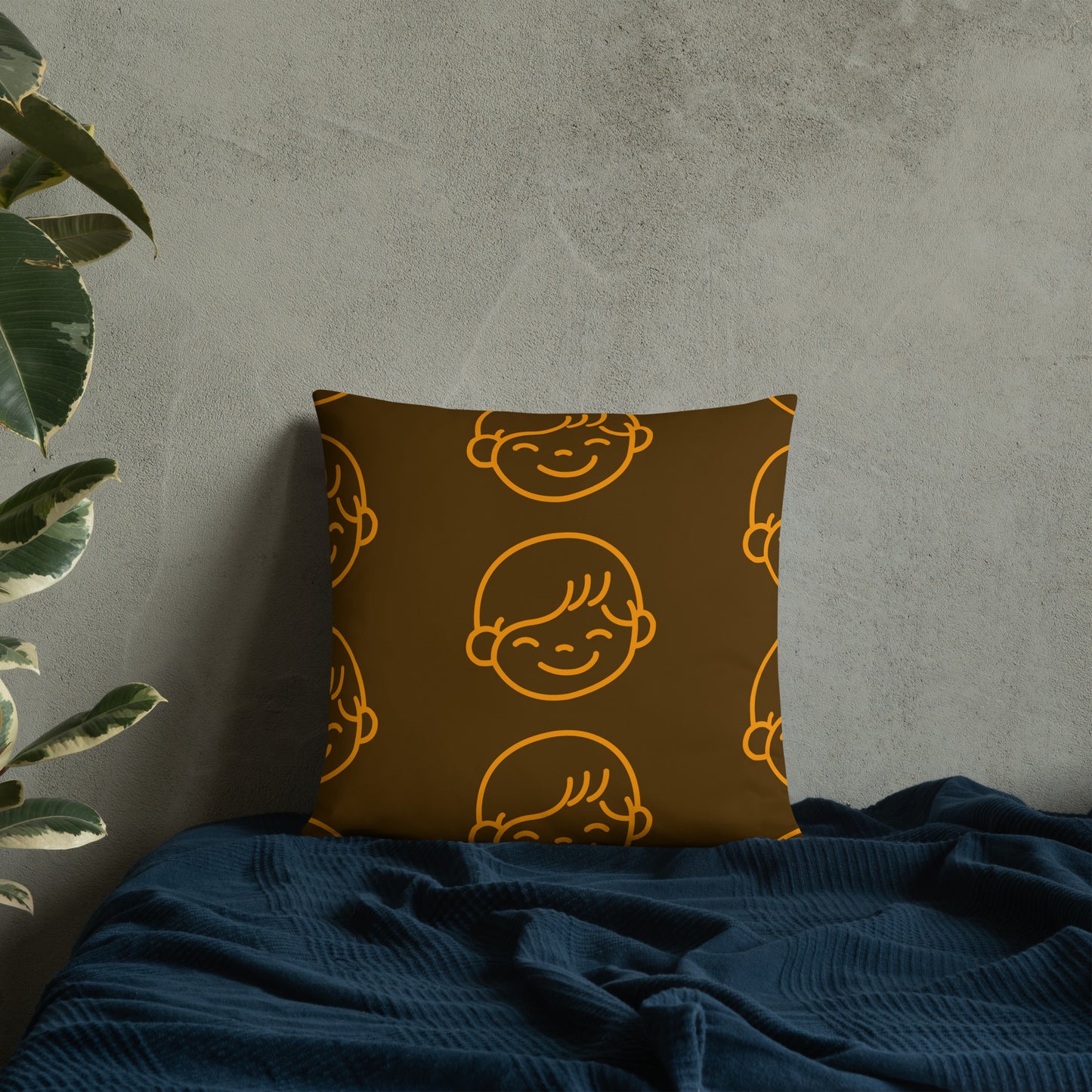 Kids Life Throw Pillows - Chocolate and Orange