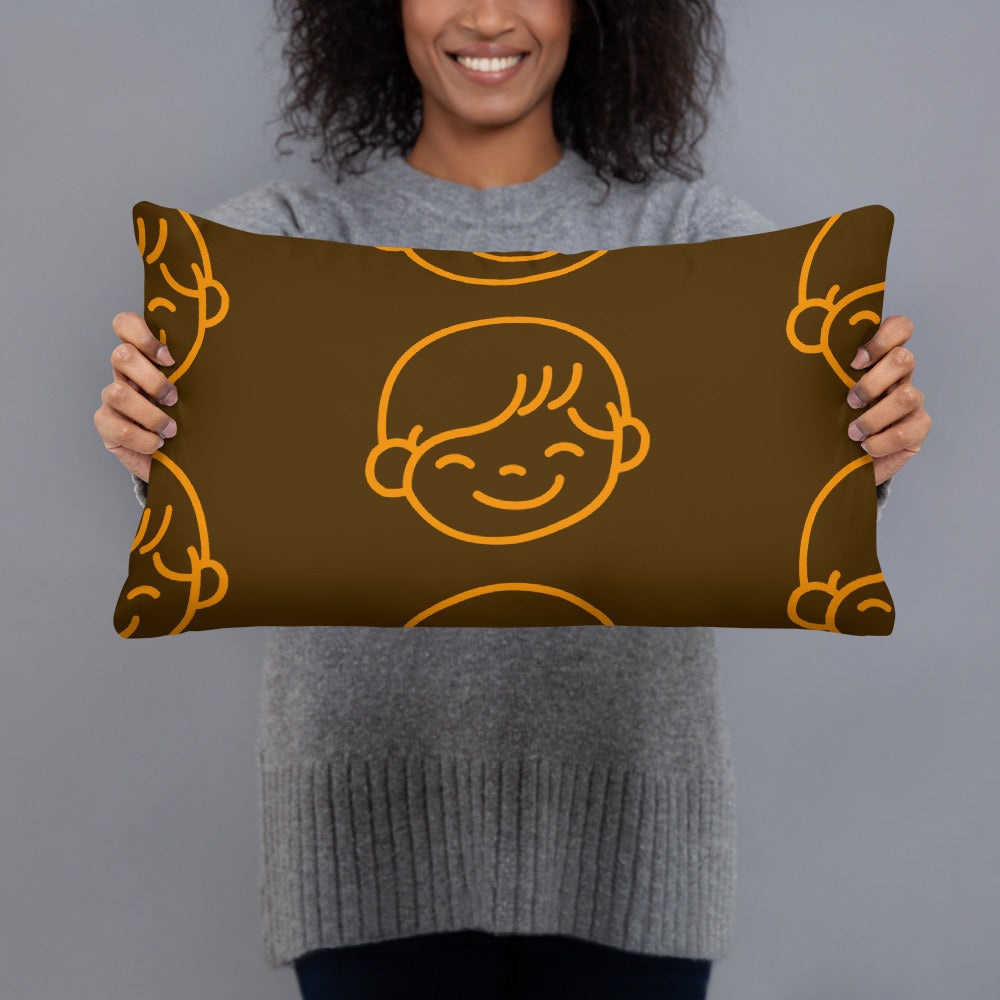 Kids Life Throw Pillows - Chocolate and Orange