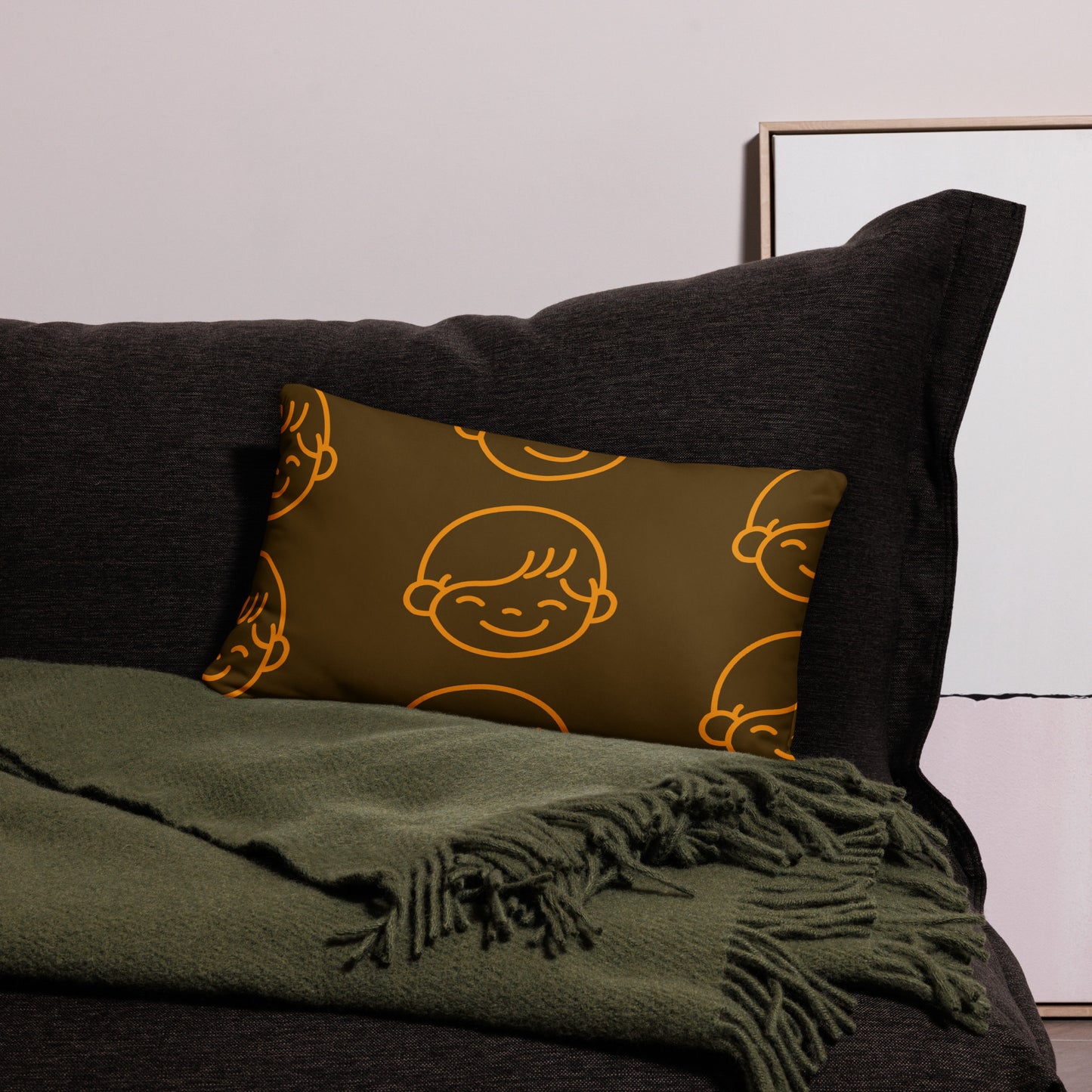 Kids Life Throw Pillows - Chocolate and Orange