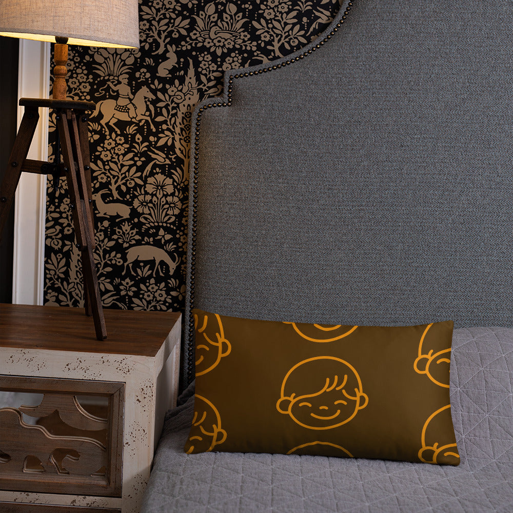 Kids Life Throw Pillows - Chocolate and Orange