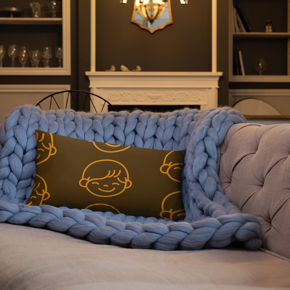 Kids Life Throw Pillows - Chocolate and Orange