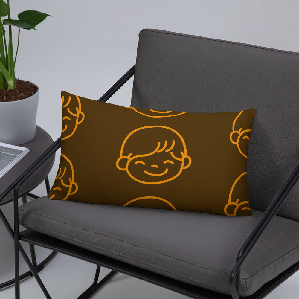 Kids Life Throw Pillows - Chocolate and Orange