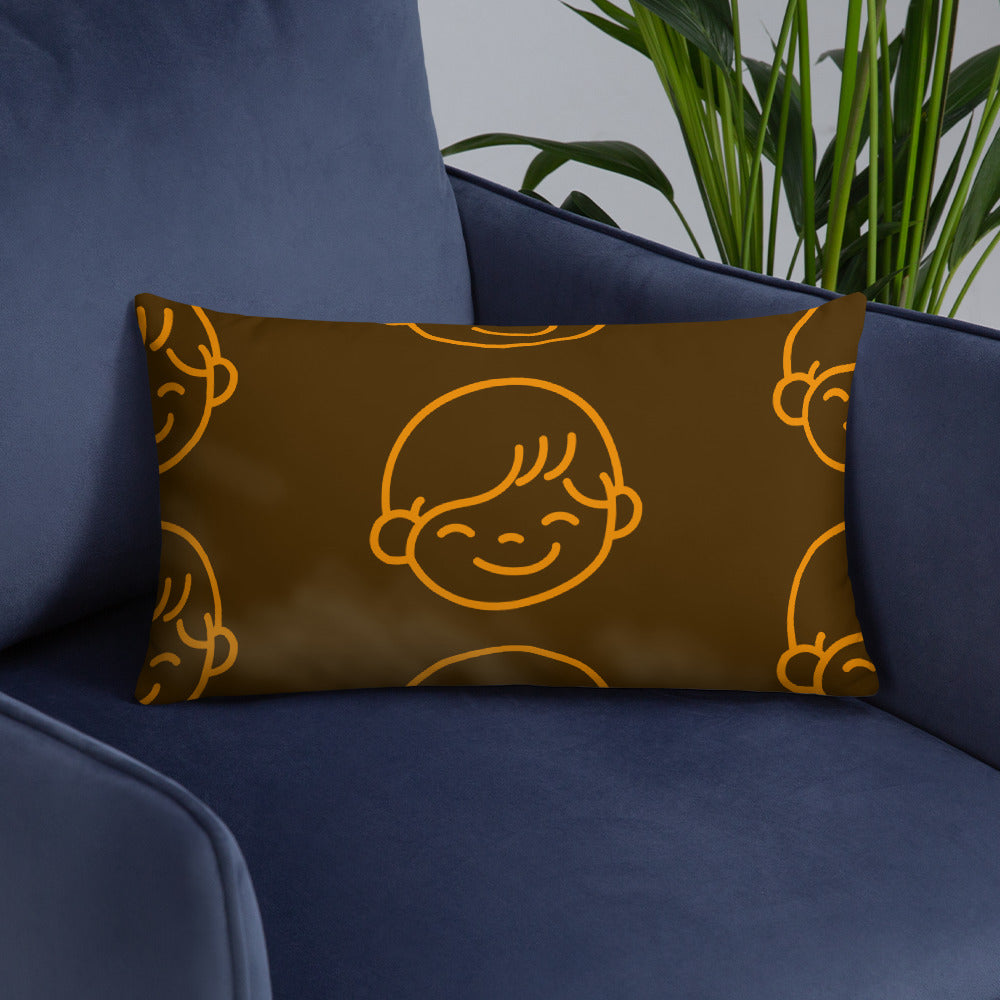 Kids Life Throw Pillows - Chocolate and Orange
