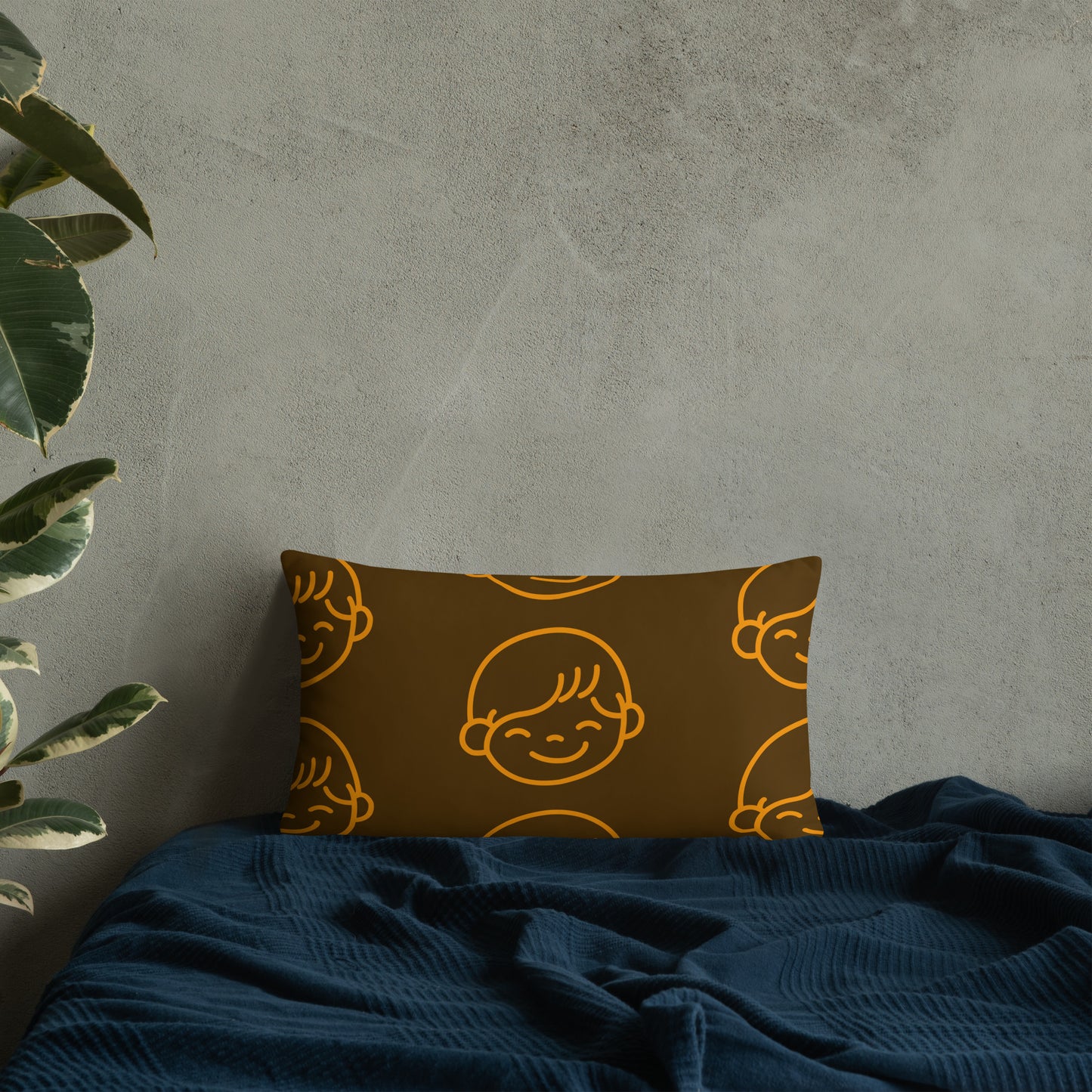 Kids Life Throw Pillows - Chocolate and Orange