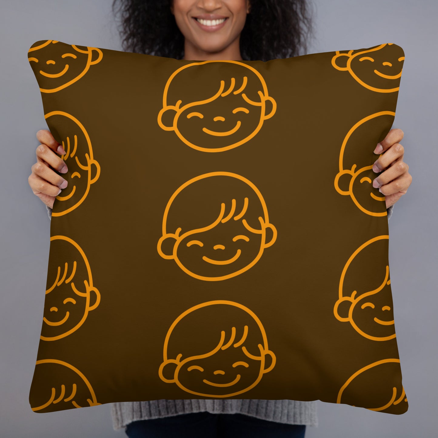 Kids Life Throw Pillows - Chocolate and Orange