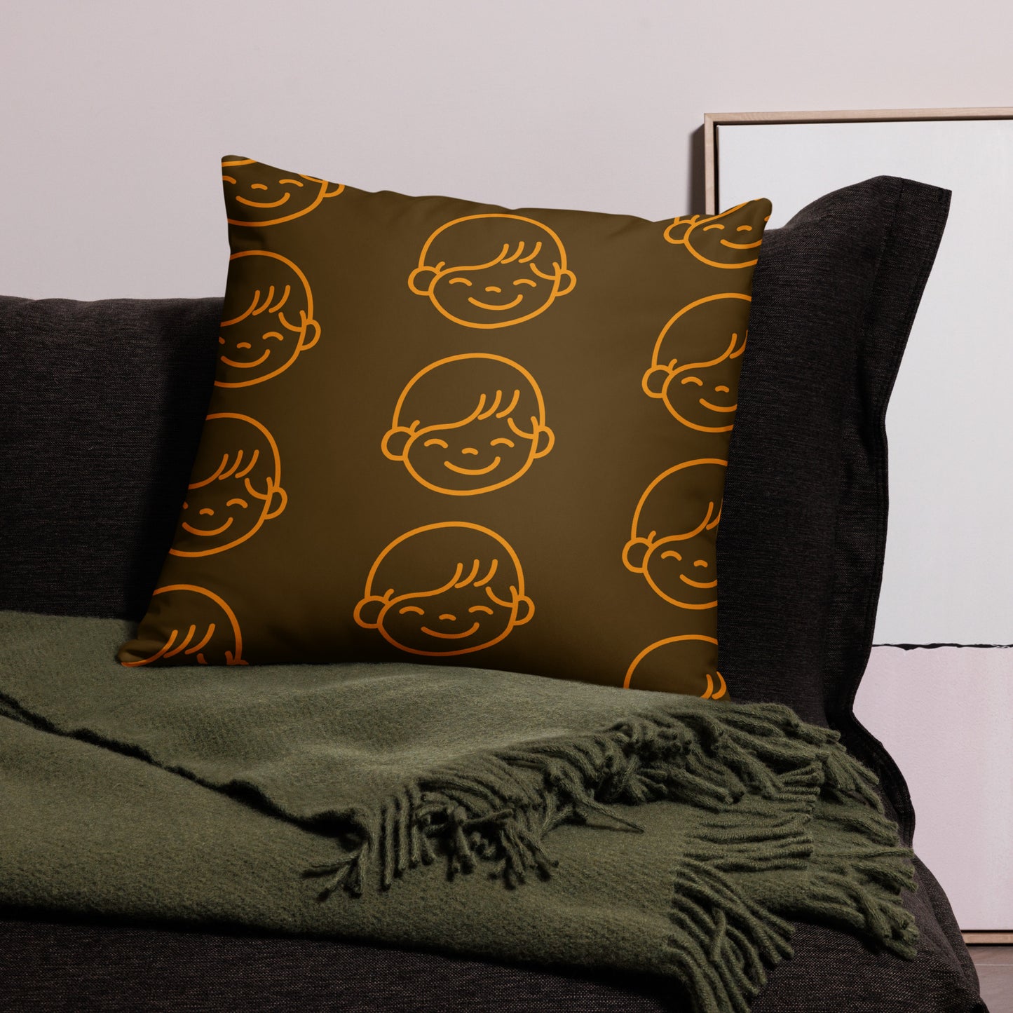 Kids Life Throw Pillows - Chocolate and Orange
