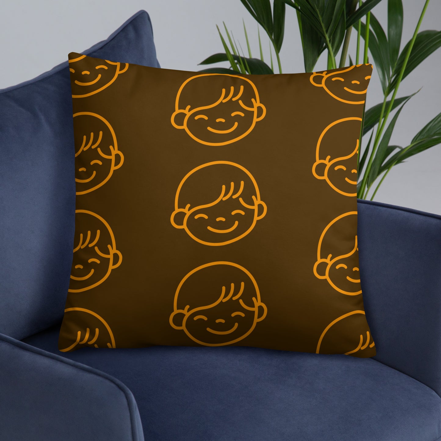 Kids Life Throw Pillows - Chocolate and Orange