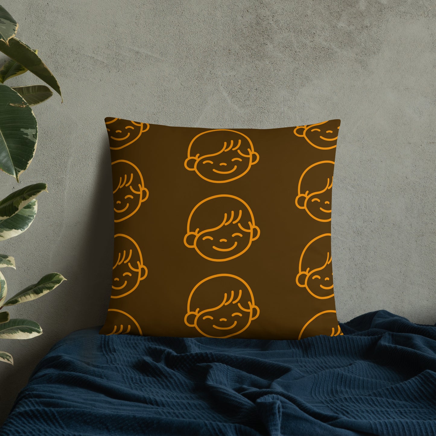 Kids Life Throw Pillows - Chocolate and Orange