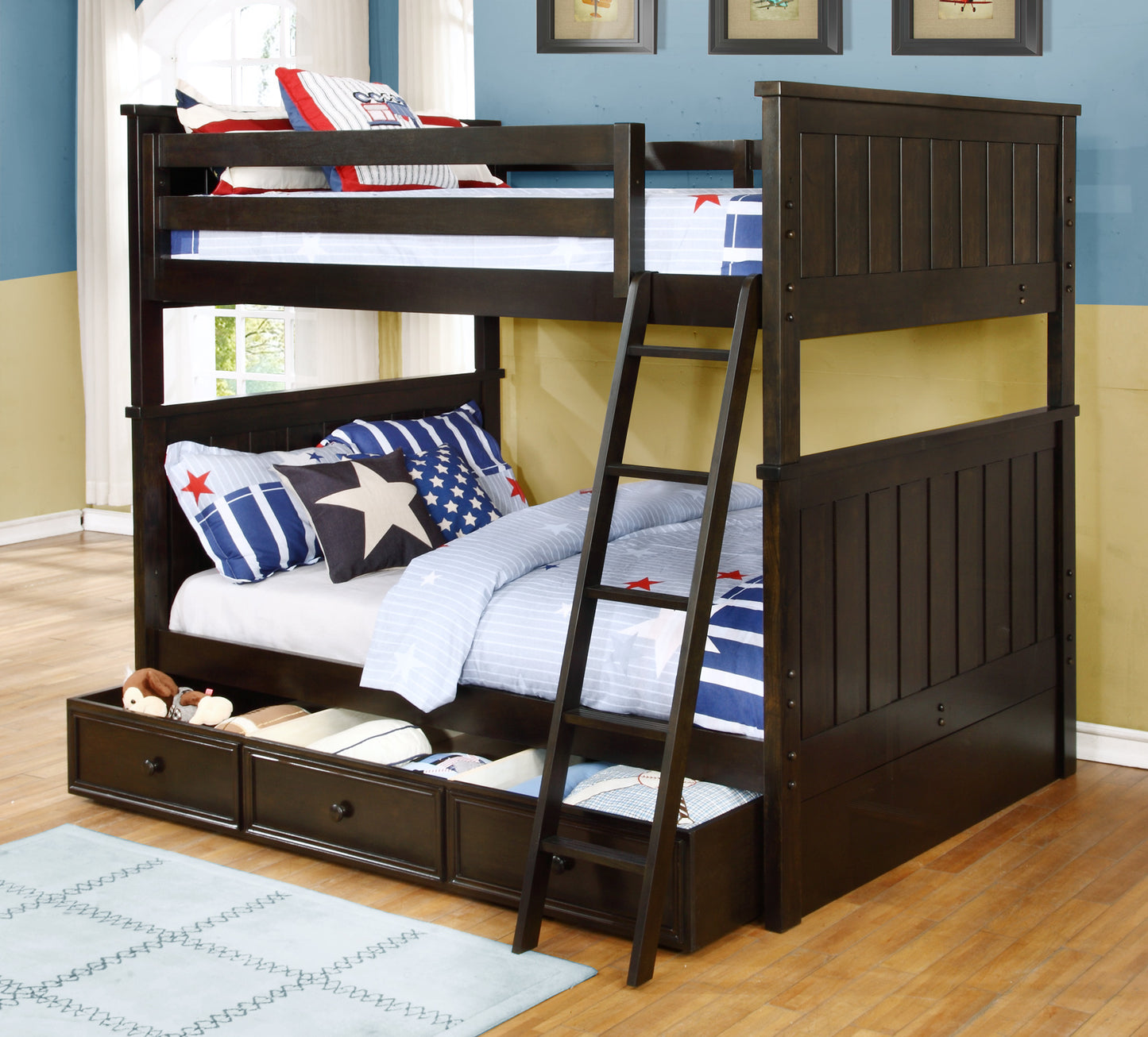 Kids Life Mason Full Over Full Bunk Bed