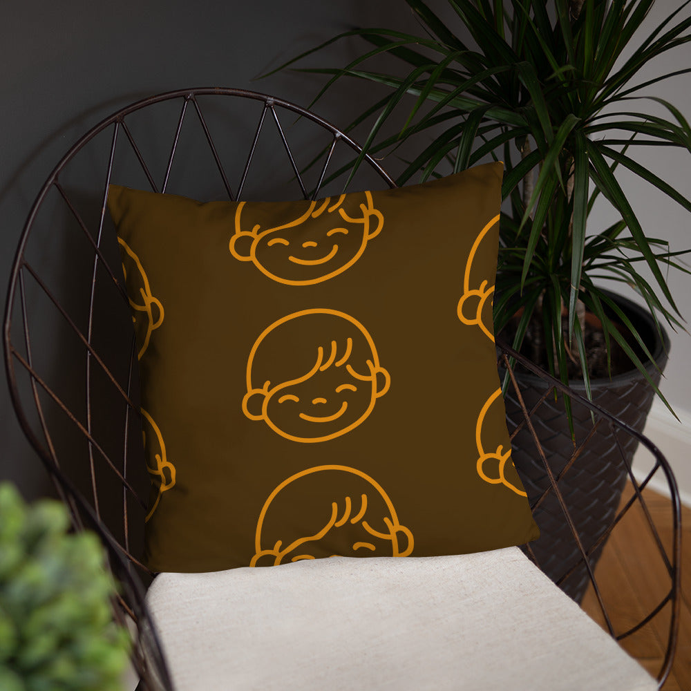 Kids Life Throw Pillows - Chocolate and Orange