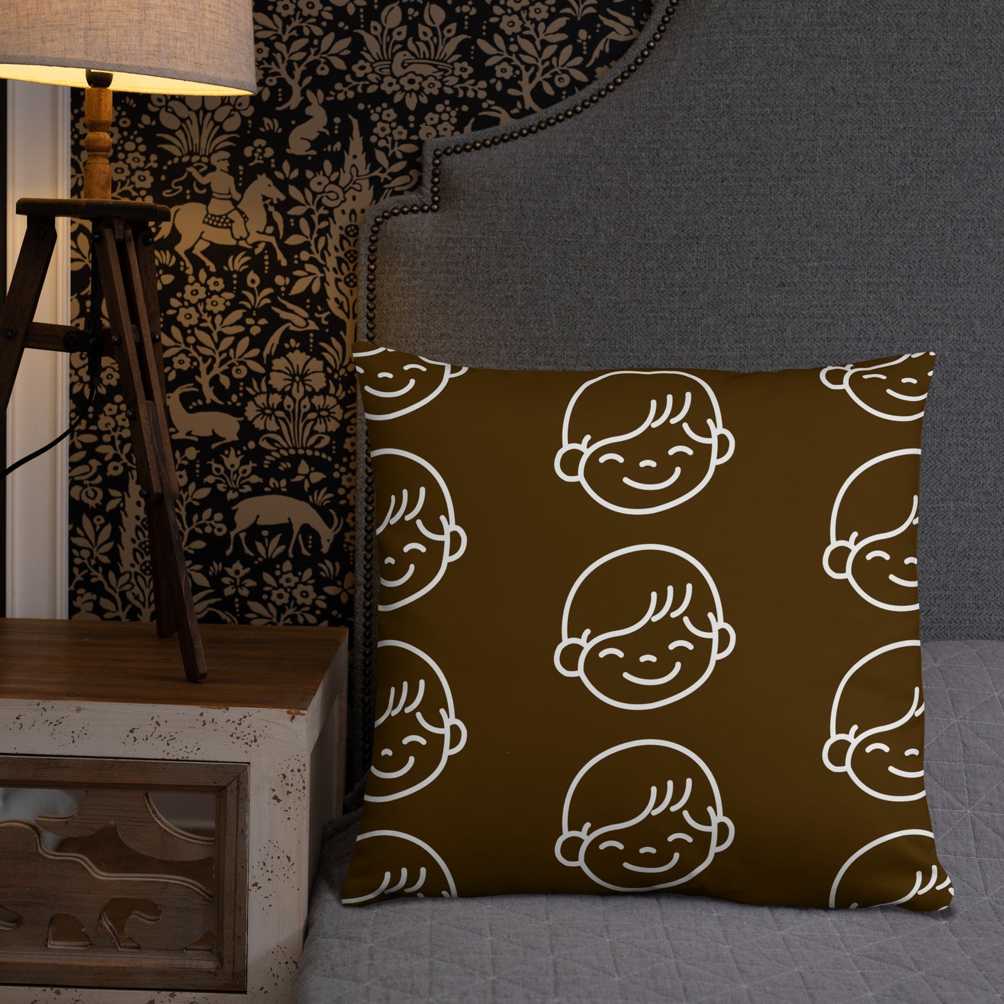 Kids Life Throw Pillows - Chocolate and White