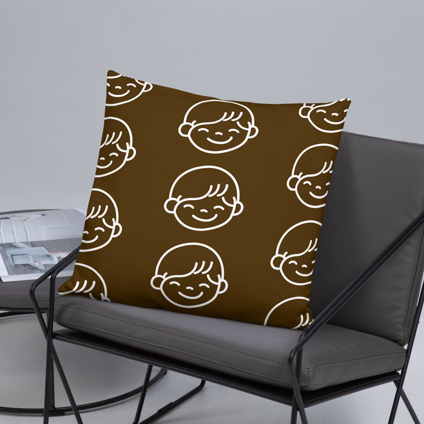 Kids Life Throw Pillows - Chocolate and White