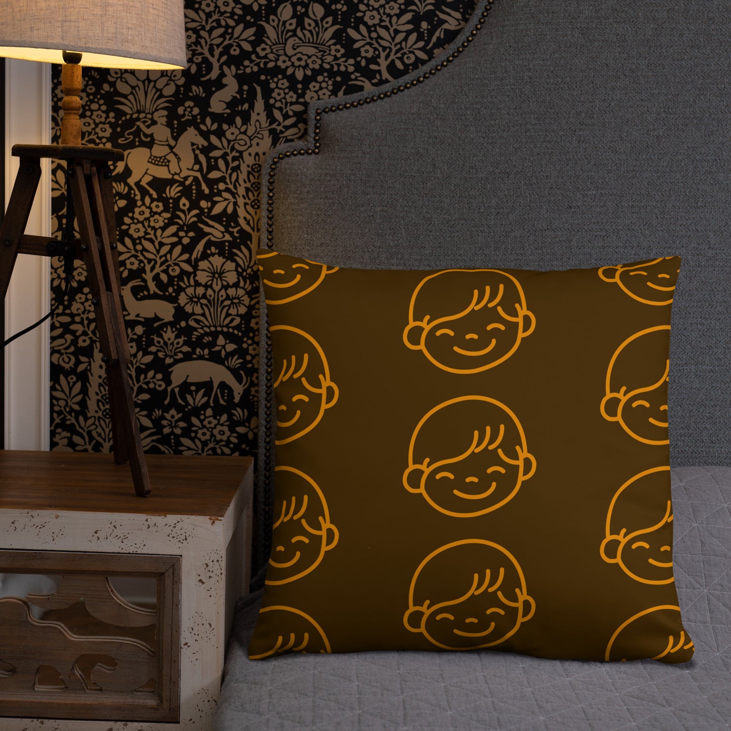 Kids Life Throw Pillows - Chocolate and Orange