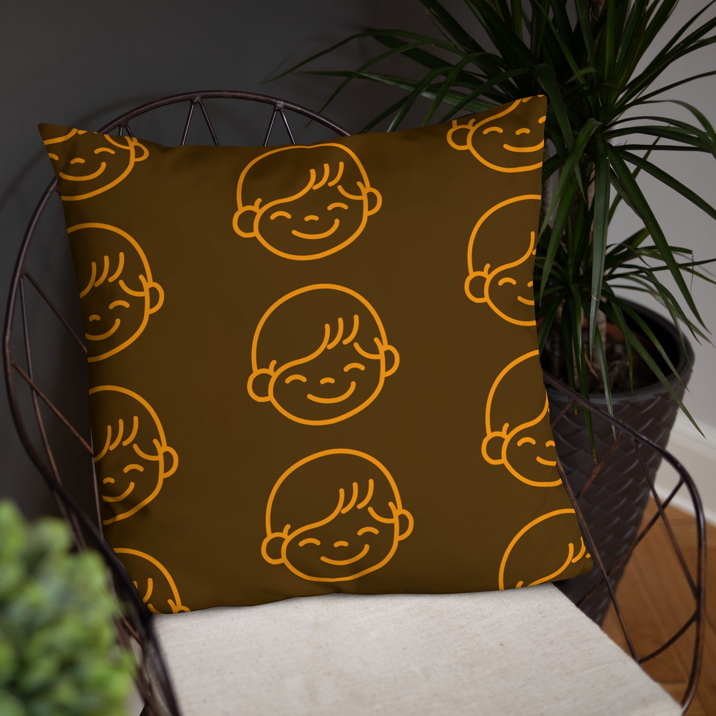 Kids Life Throw Pillows - Chocolate and Orange