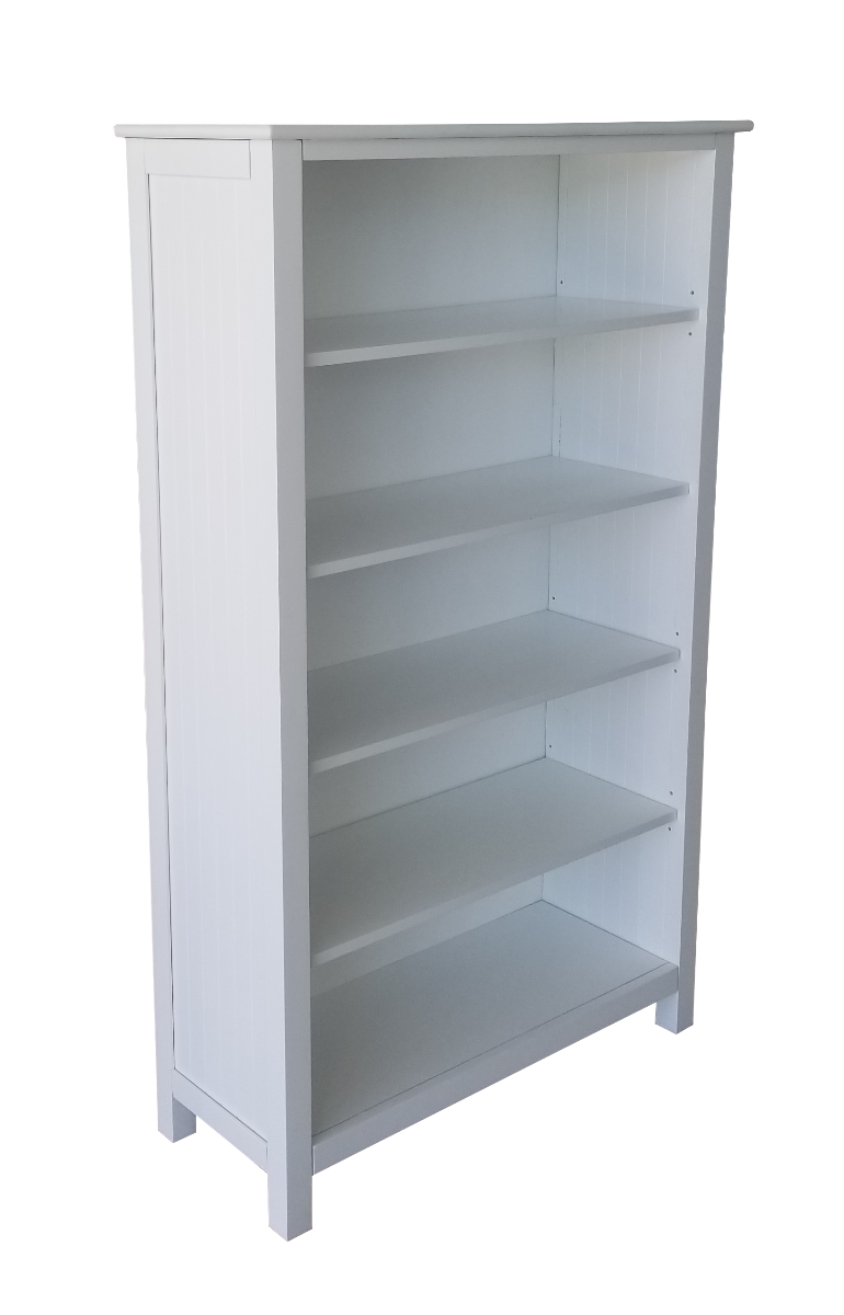 Kids Life Liam Vertical White Solid Wood Bookcase