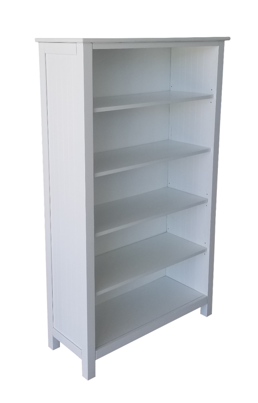 Kids Life Liam Vertical White Solid Wood Bookcase