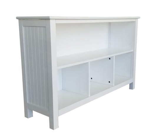 Kids Life Liam Horizontal White Solid Wood Bookcase