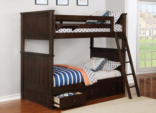 Kids Life Mason Twin Over Twin Bunk Bed